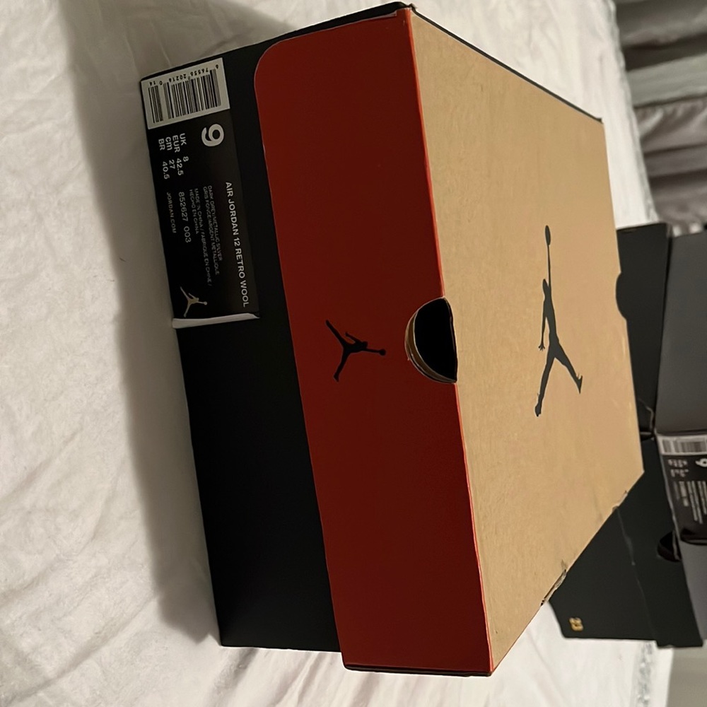 Worn Jordan sneakers wool sneakers